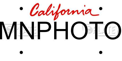 MNPHOTO California License Plate