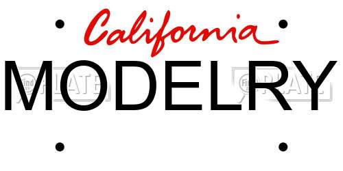 MODELRY California License Plate