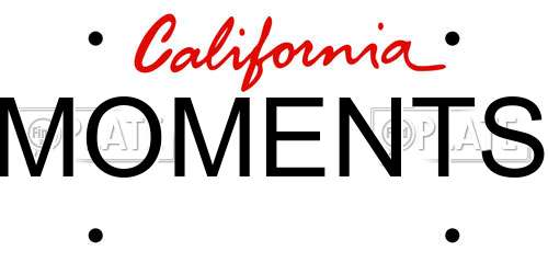 MOMENTS California License Plate