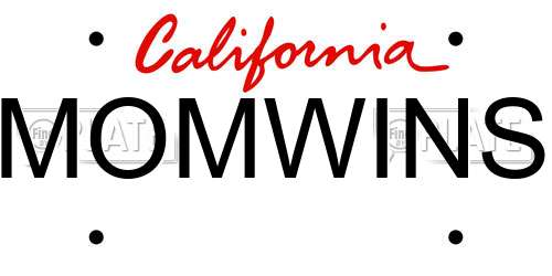 MOMWINS California License Plate