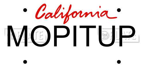 MOPITUP California License Plate