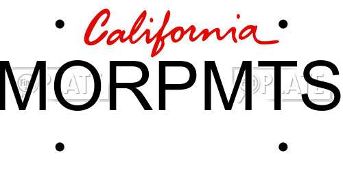 MORPMTS California License Plate