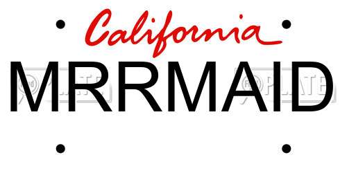 MRRMAID California License Plate