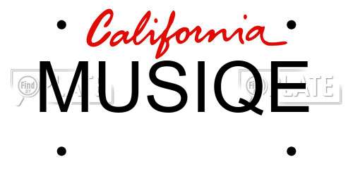 MUSIQE California License Plate