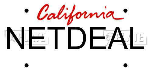 NETDEAL California License Plate