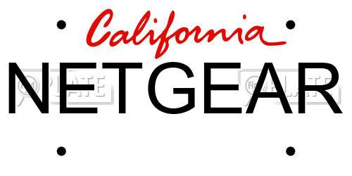 NETGEAR California License Plate