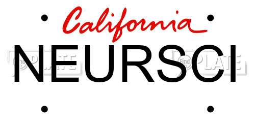 NEURSCI California License Plate