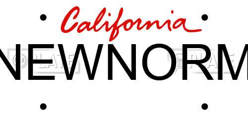 NEWNORM California License Plate