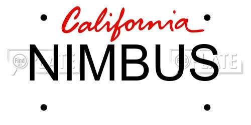 NIMBUS California License Plate