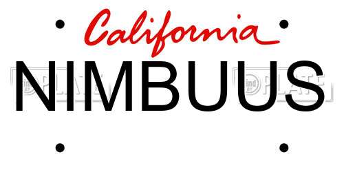 NIMBUUS California License Plate