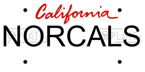 NORCALS California License Plate