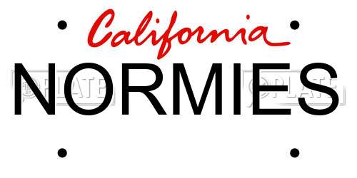 NORMIES California License Plate