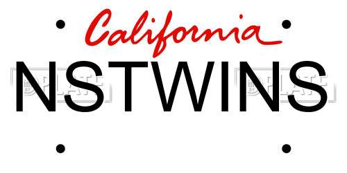 NSTWINS California License Plate