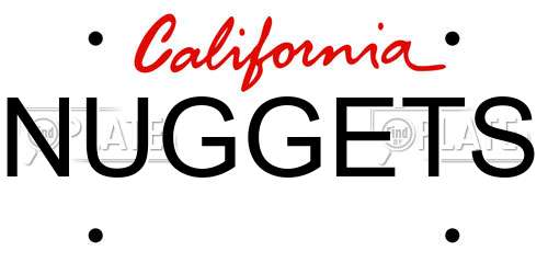 NUGGETS California License Plate