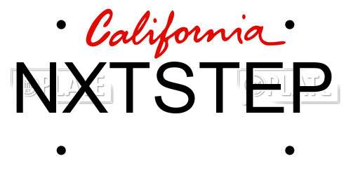 NXTSTEP California License Plate