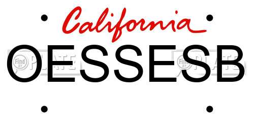 OESSESB California License Plate