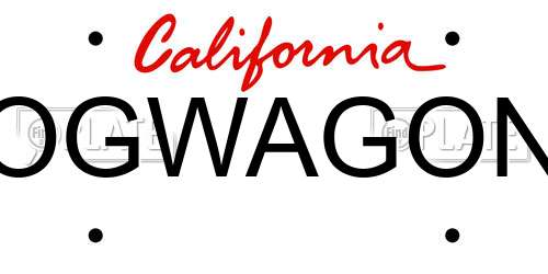 OGWAGON California License Plate