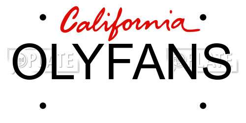 OLYFANS California License Plate