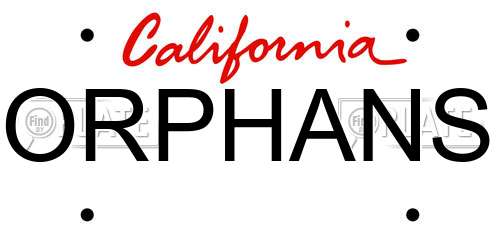 ORPHANS California License Plate