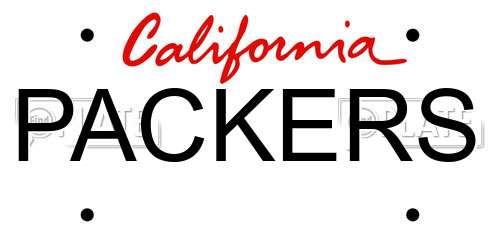PACKERS California License Plate
