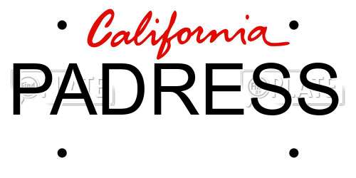 PADRESS California License Plate