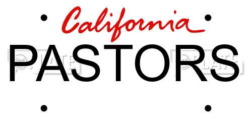 PASTORS California License Plate