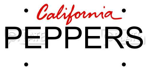 PEPPERS California License Plate