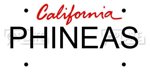 PHINEAS California License Plate