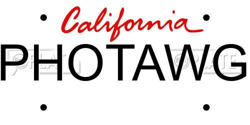 PHOTAWG California License Plate