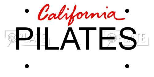 PILATES California License Plate