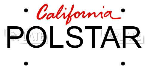 POLSTAR California License Plate