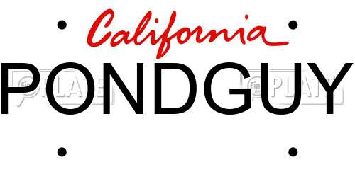PONDGUY California License Plate
