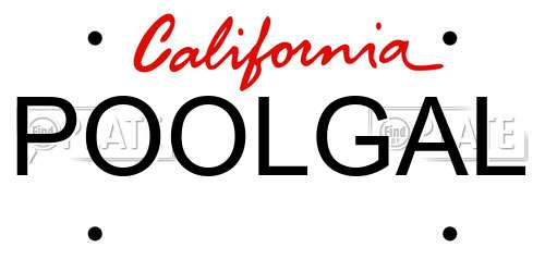 POOLGAL California License Plate