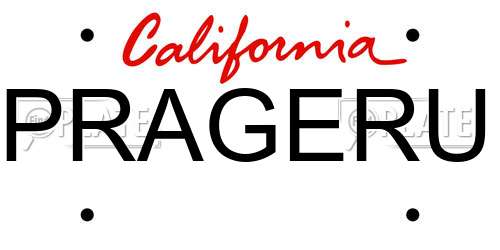 PRAGERU California License Plate