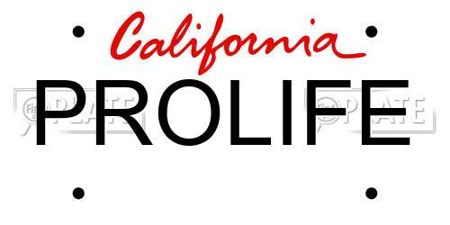 PROLIFE California License Plate