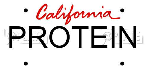 PROTEIN California License Plate
