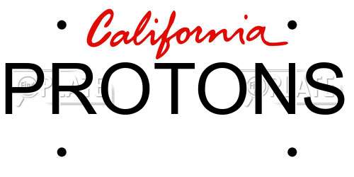 PROTONS California License Plate
