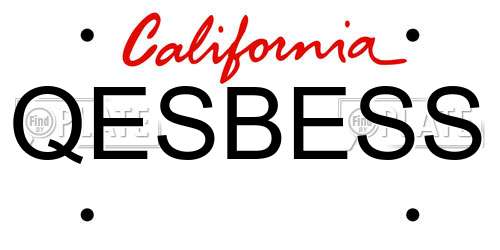 QESBESS California License Plate