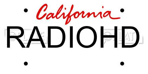 RADIOHD California License Plate