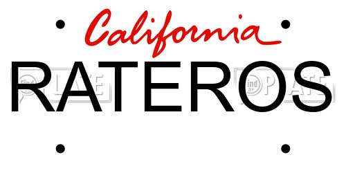 RATEROS California License Plate