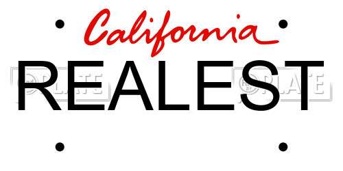 REALEST California License Plate