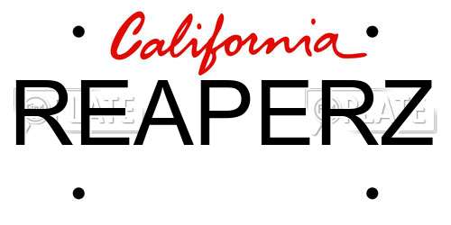 REAPERZ California License Plate