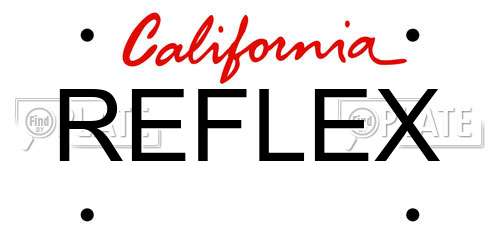 REFLEX California License Plate
