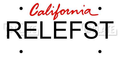 RELEFST California License Plate