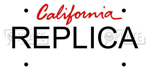 REPLICA California License Plate