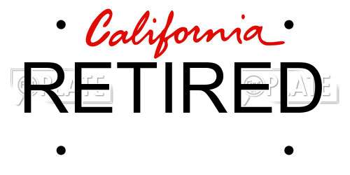 RETIRED California License Plate