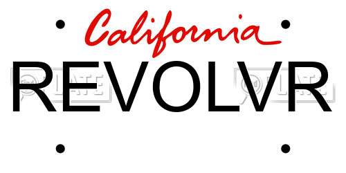 REVOLVR California License Plate