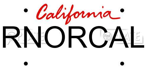 RNORCAL California License Plate