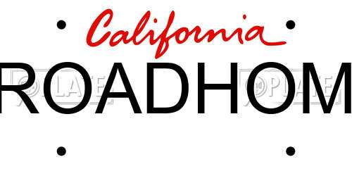ROADHOM California License Plate