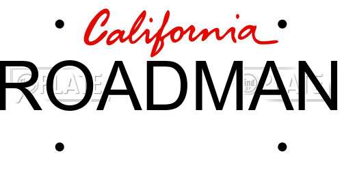ROADMAN California License Plate